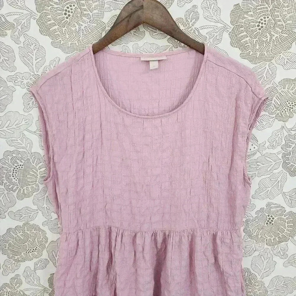Knox Rose Mauve Textured Cap Sleeve Tunic Mini Dress M - Picture 3 of 9